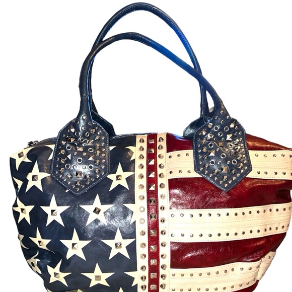 Charming Charlie Handbags - Charming Charlie super awesome American Flag inspired large tote bag. New!!